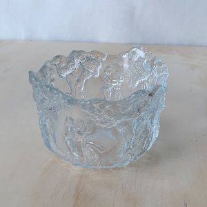 Kosta Boda Rhapsody Dancing Couple Wedding Glass Bowl